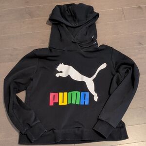 Puma Black Hoodie - Size Large